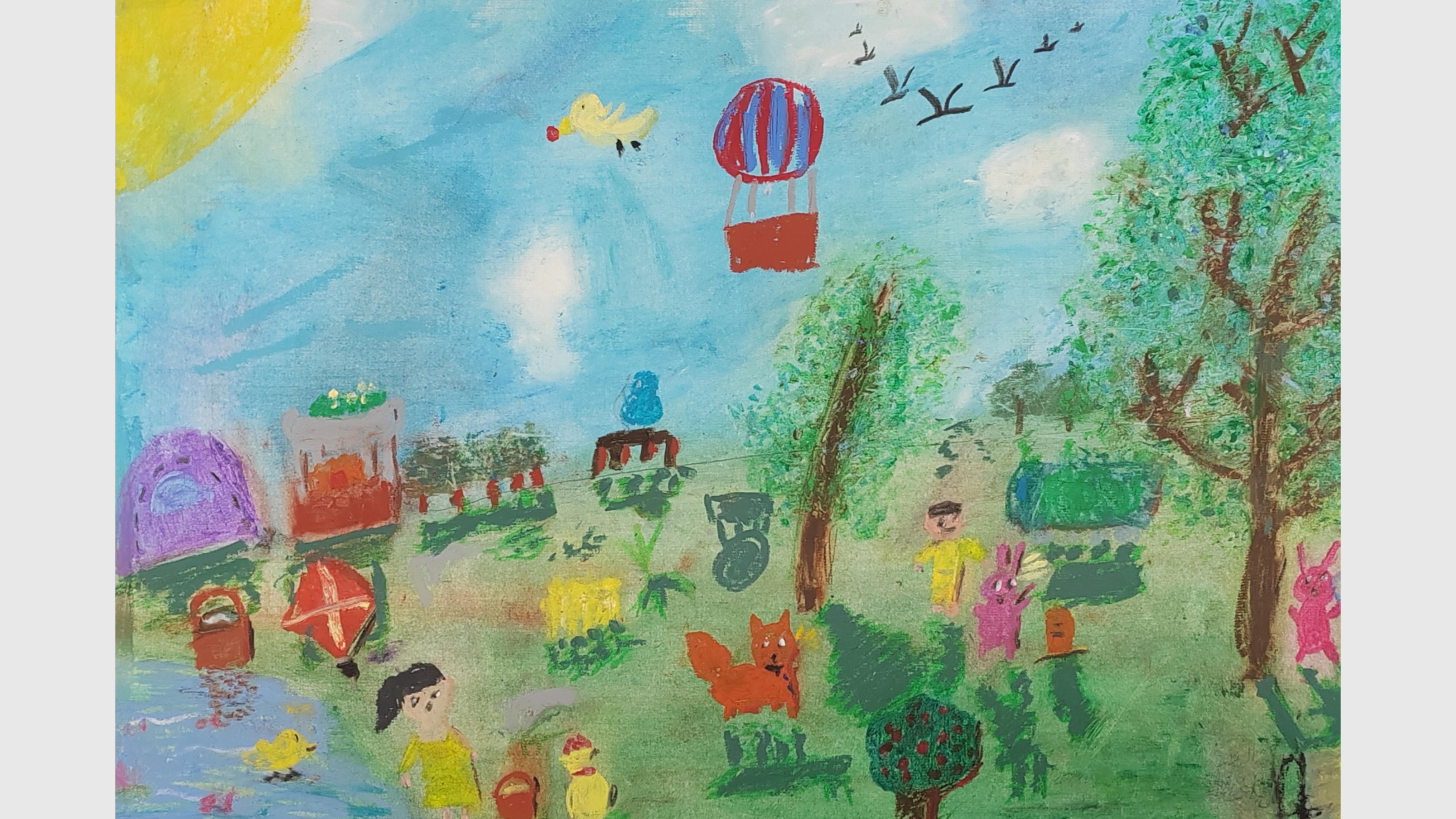 《油画棒创作》