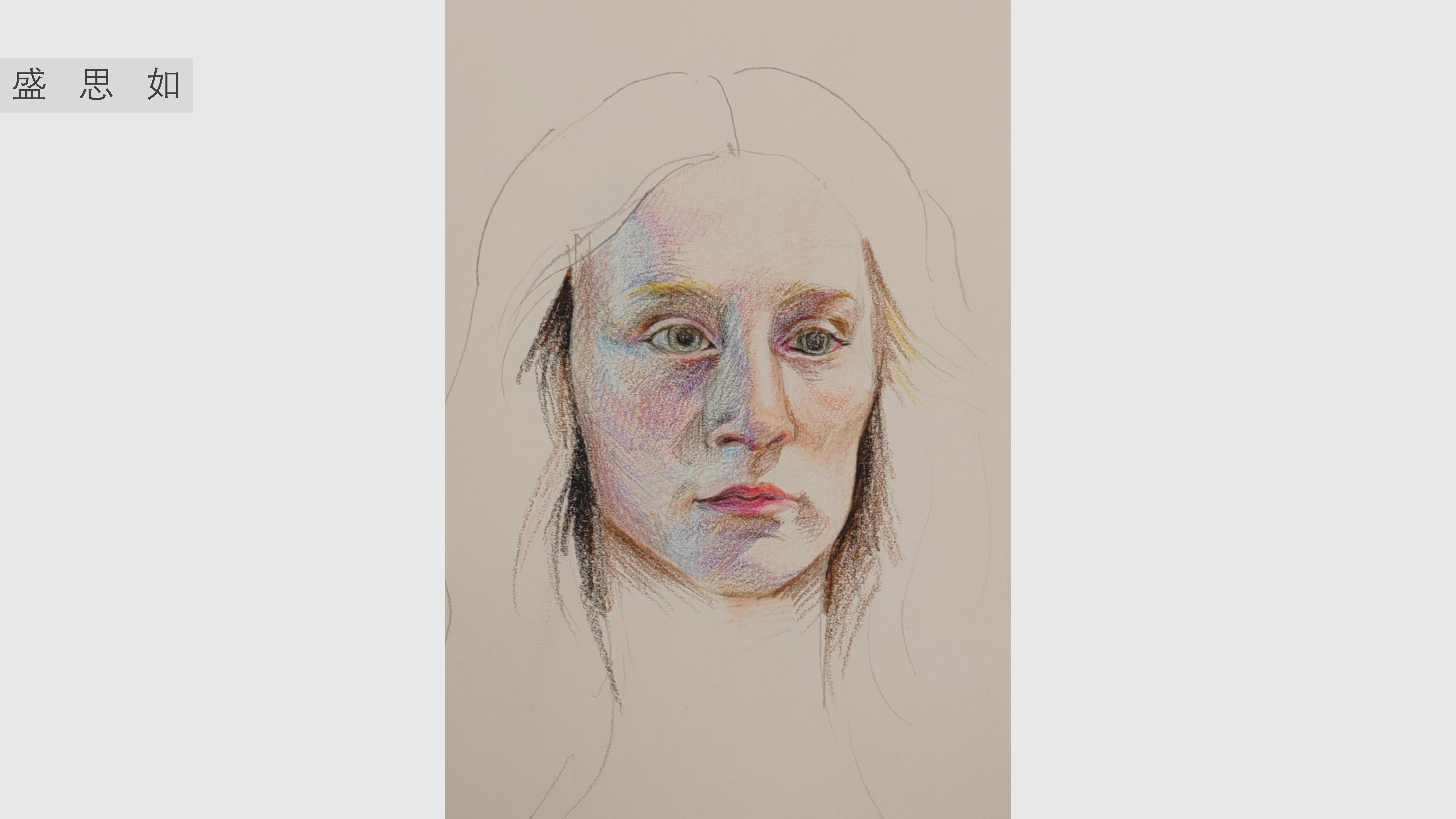 《色彩速写人像》盛思如