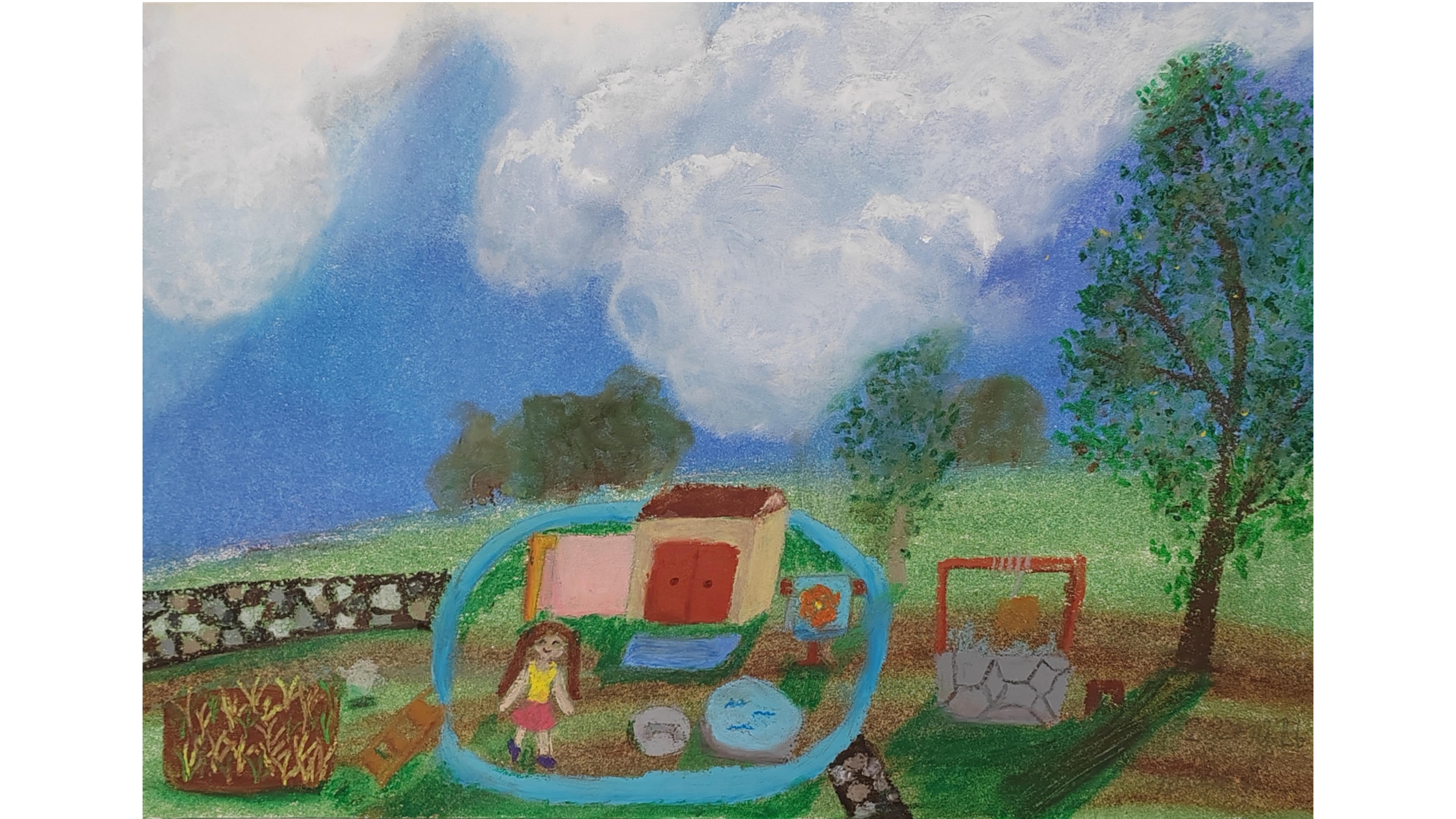 《油画棒创作》