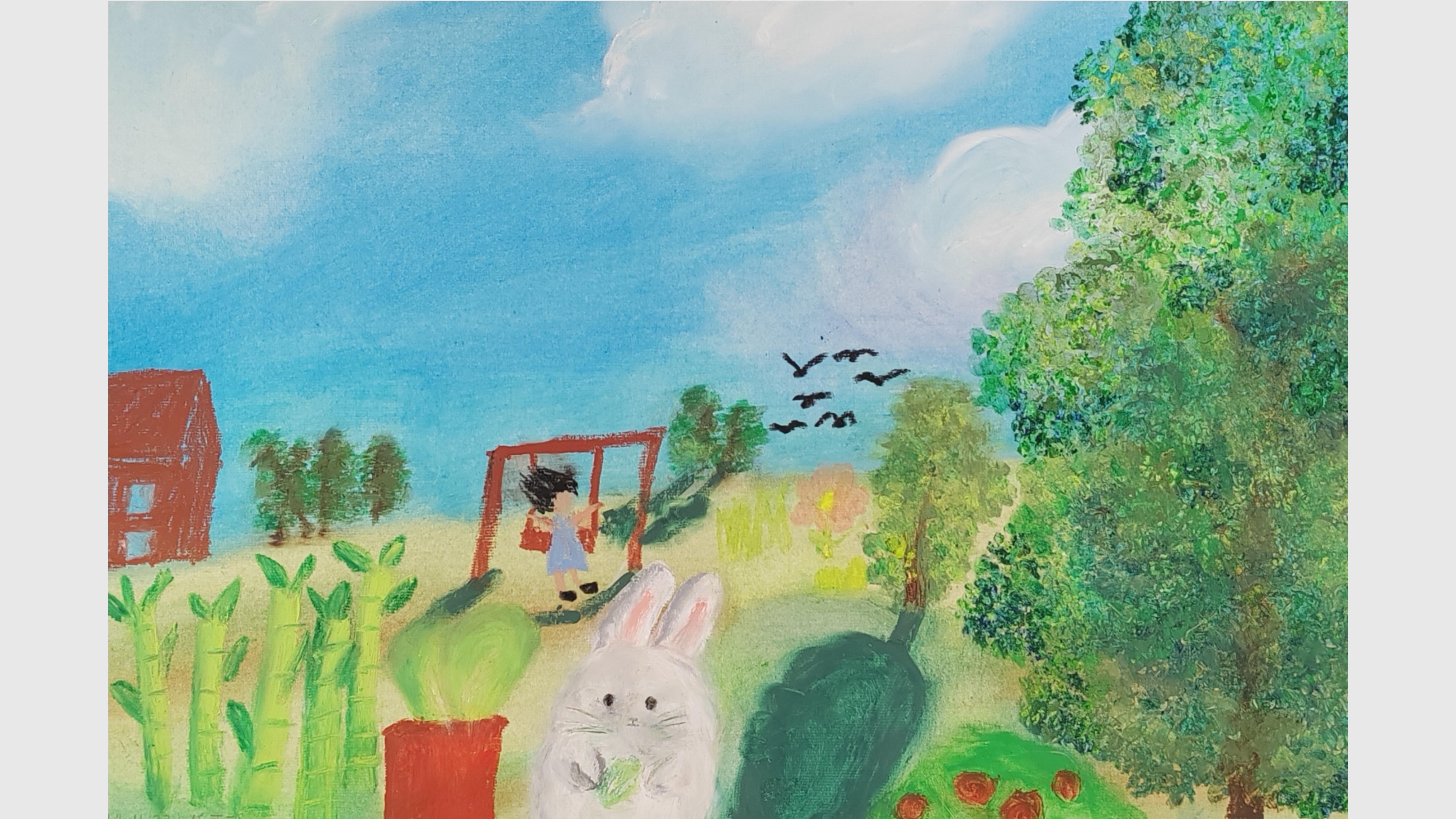 《油画棒创作》