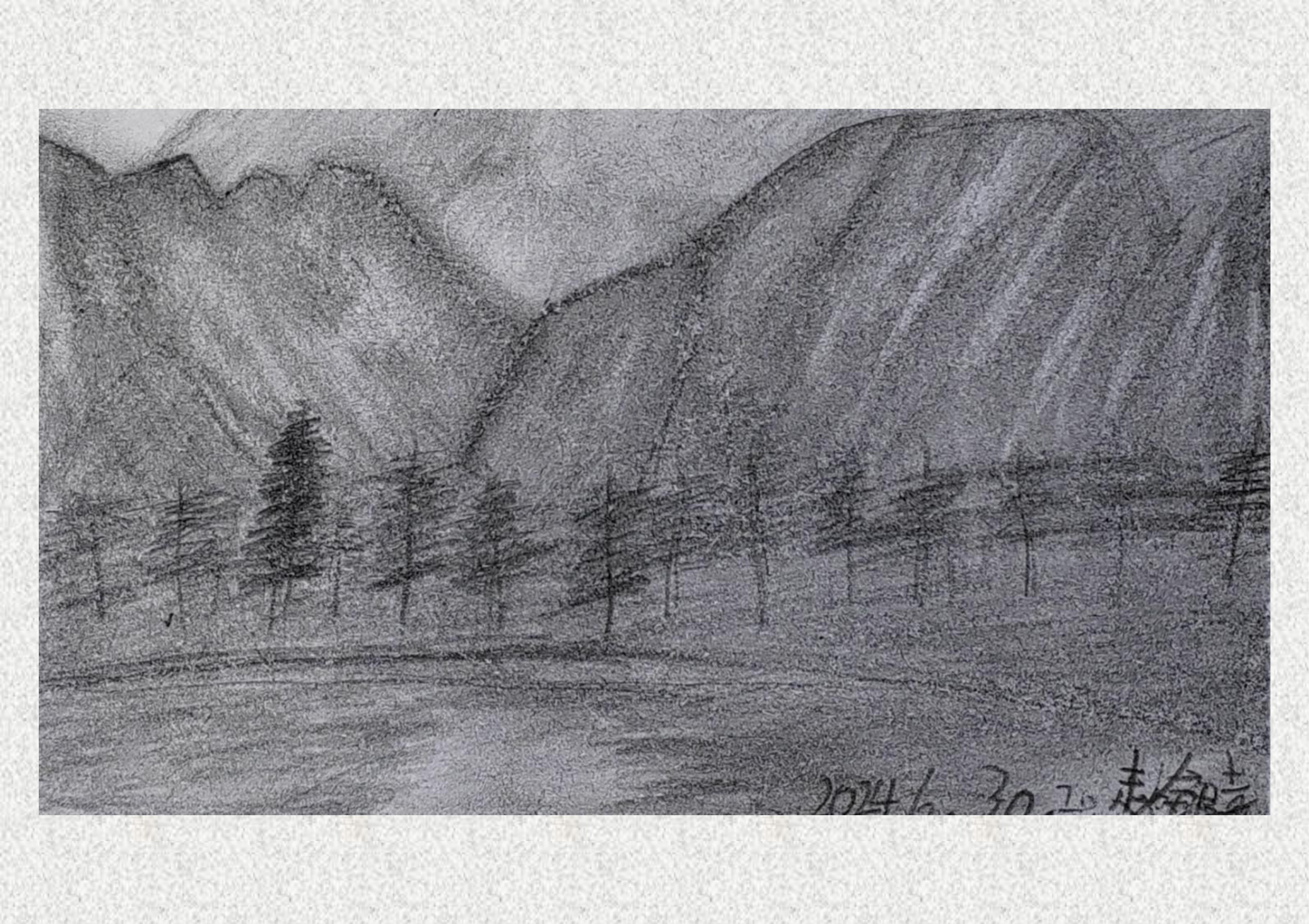 《毕棚沟-素描写生》赵钰嘉