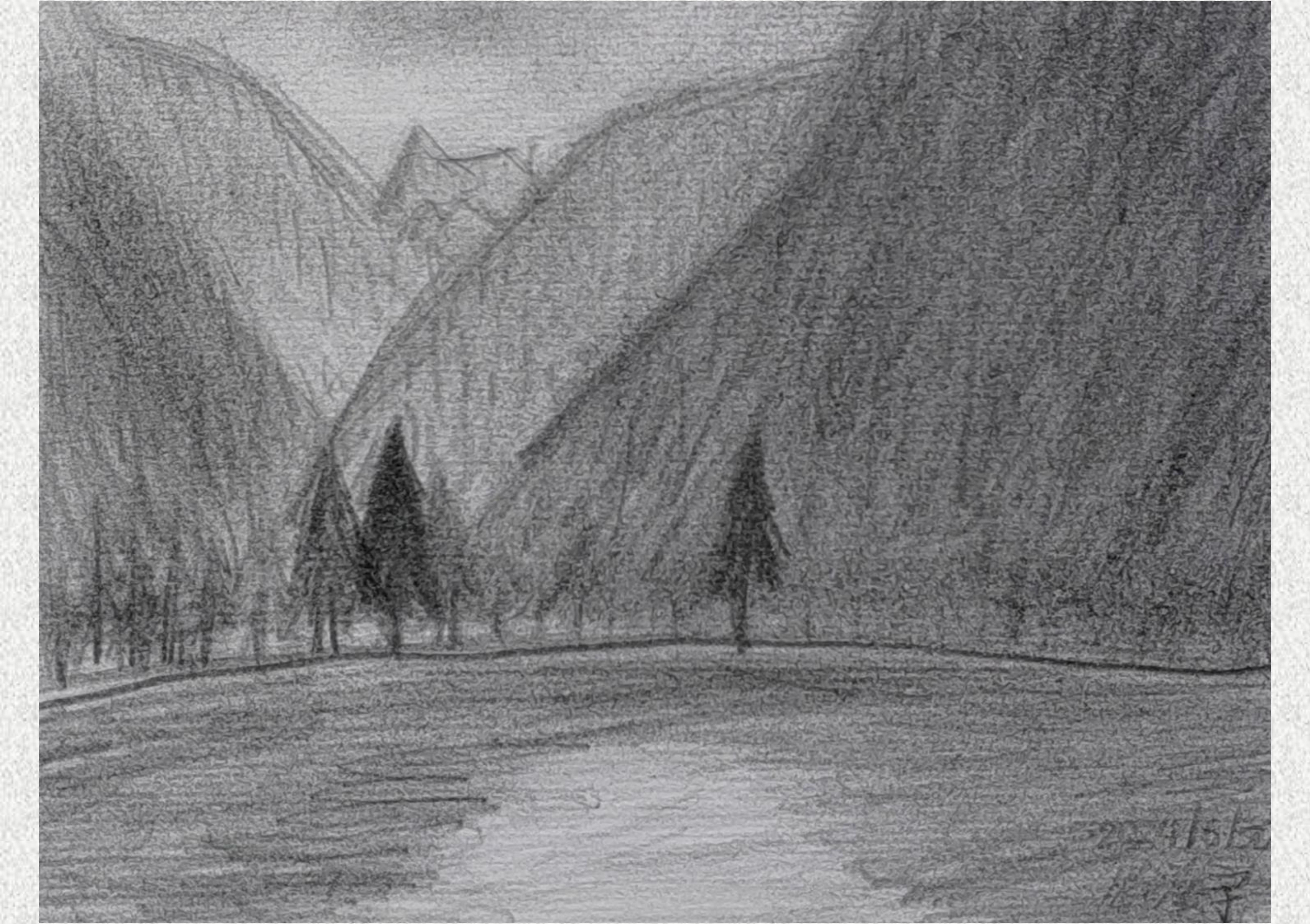 《毕棚沟-素描写生》徐溪宇