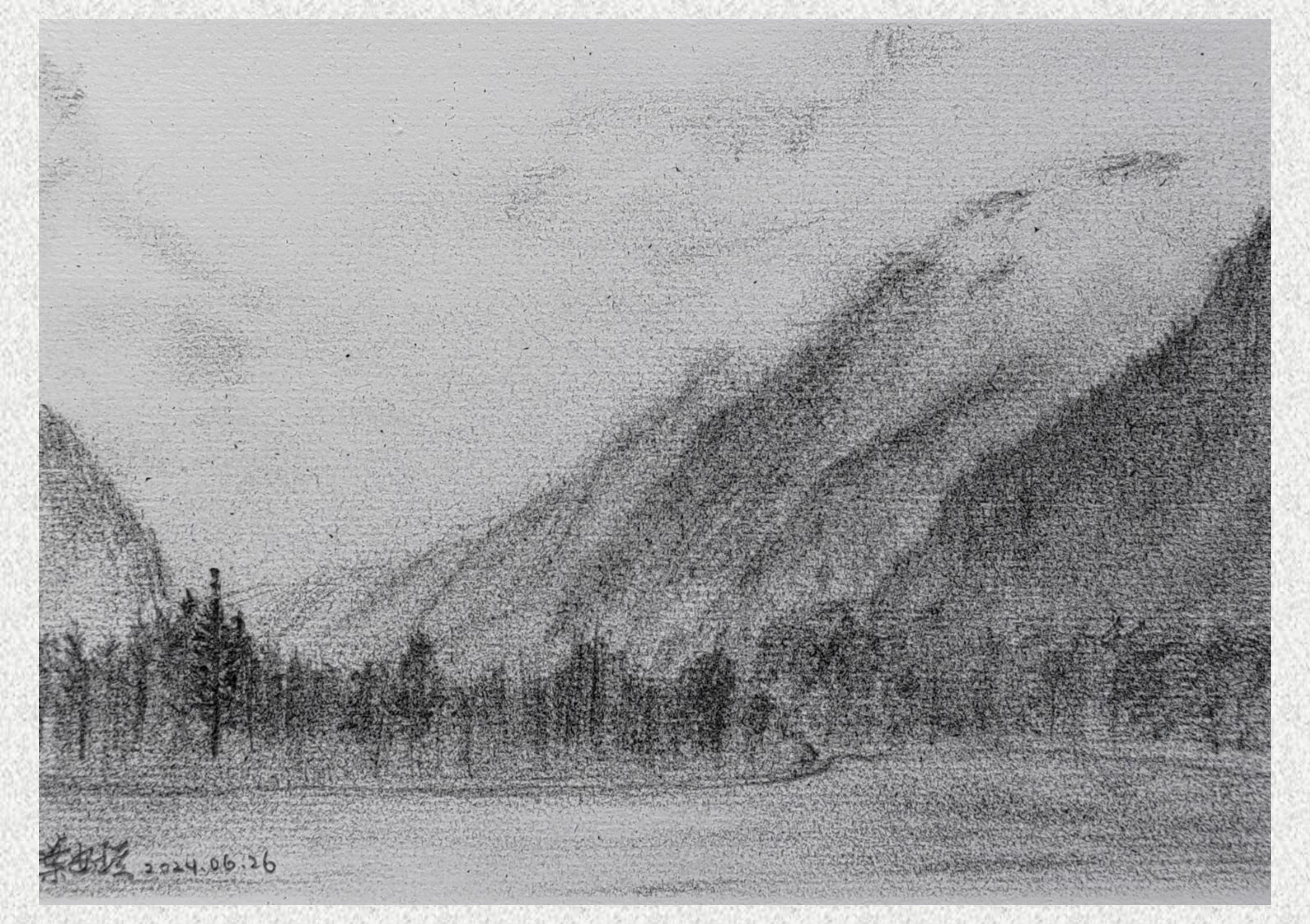 《毕棚沟-素描写生》叶安琪