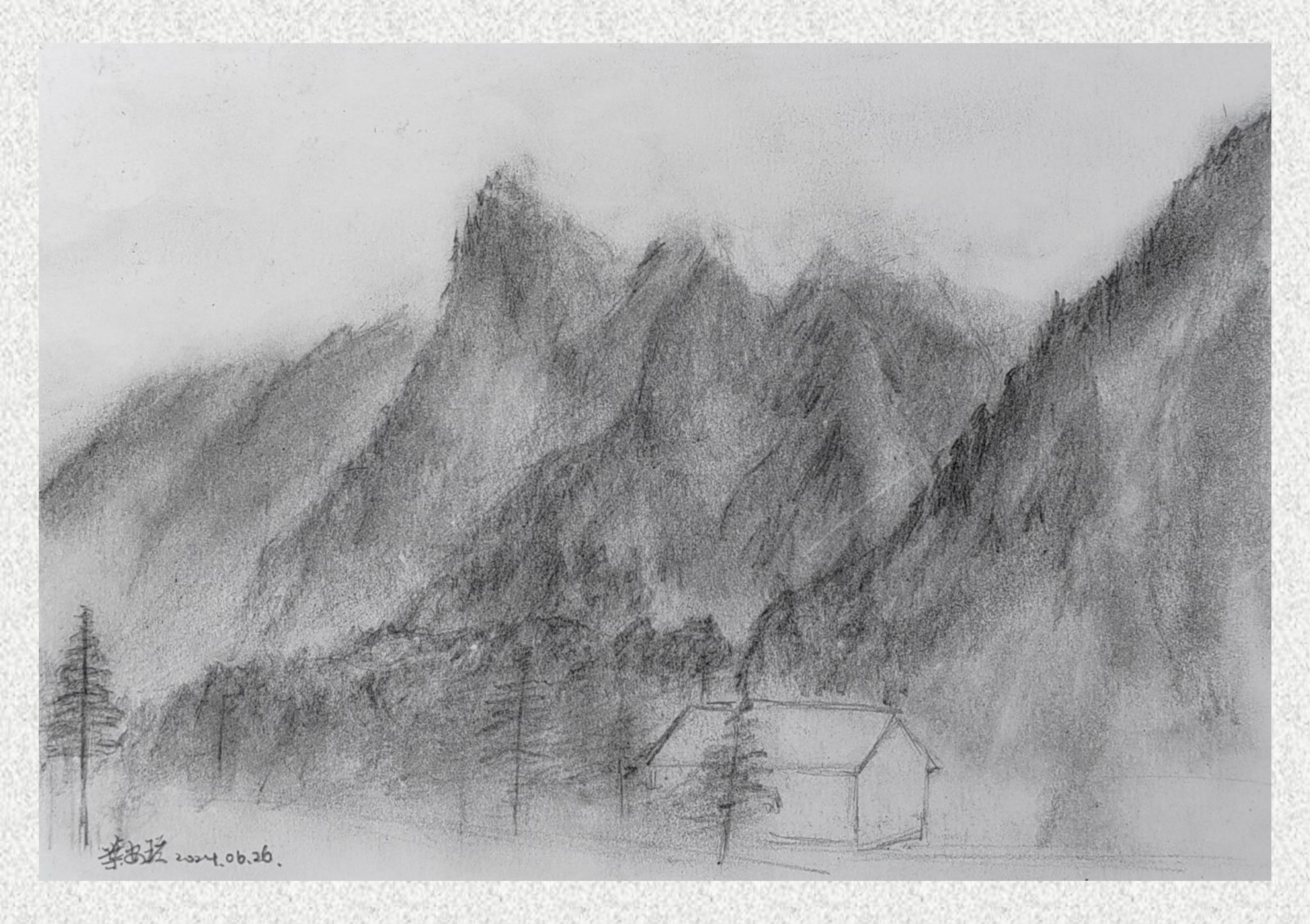 《毕棚沟-素描写生》叶安琪