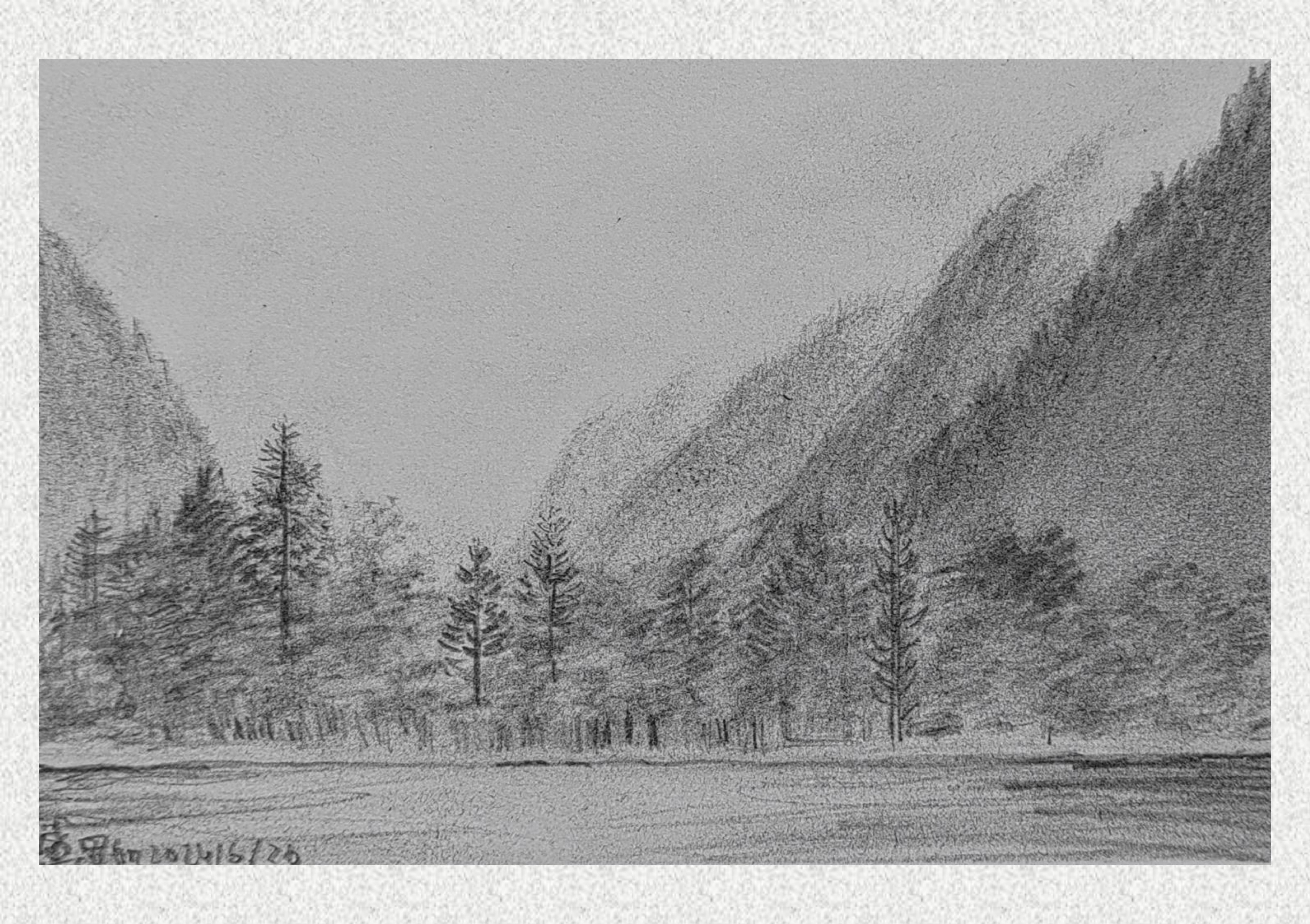 《毕棚沟-素描写生》盛思如